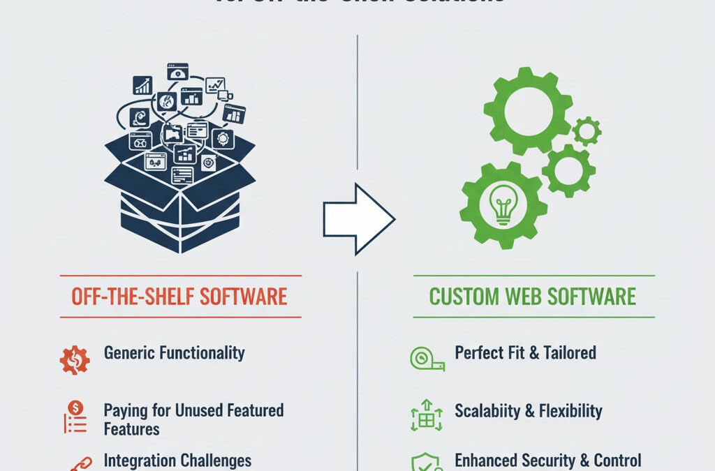 Developers collaborating on custom web software development at IT WebSmith Inc.