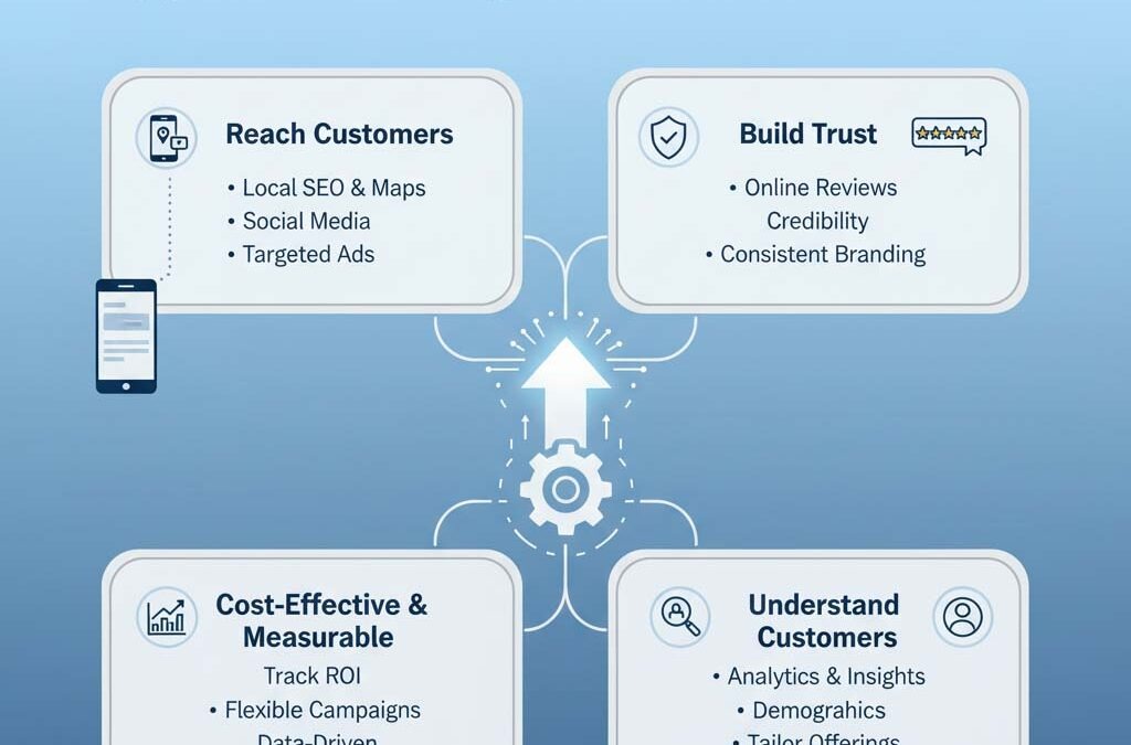 IT WebSmith Inc. blog posts and SEO strategies displayed on a screen