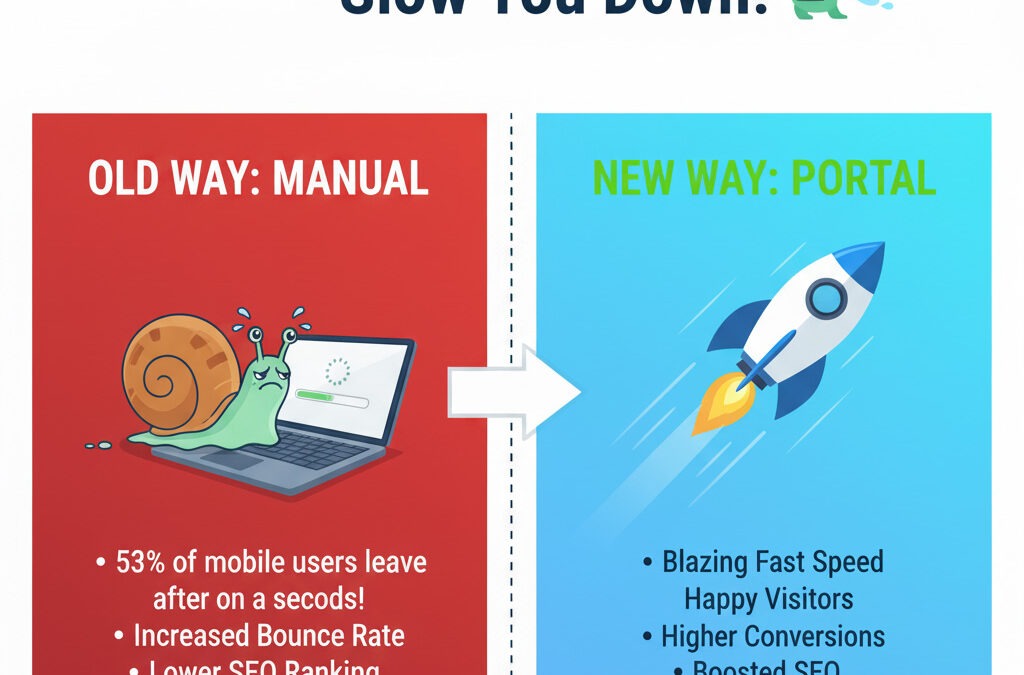 Conceptual illustration for The Slow Down by IT WebSmith Inc.