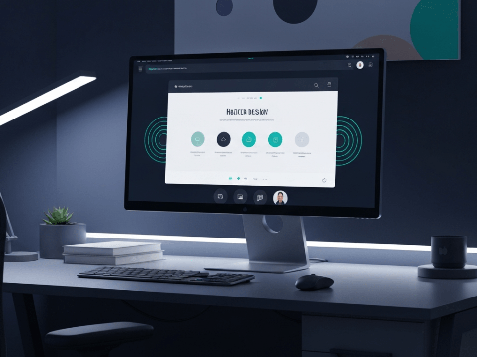 Professional web design services creating a dynamic and user-friendly website.